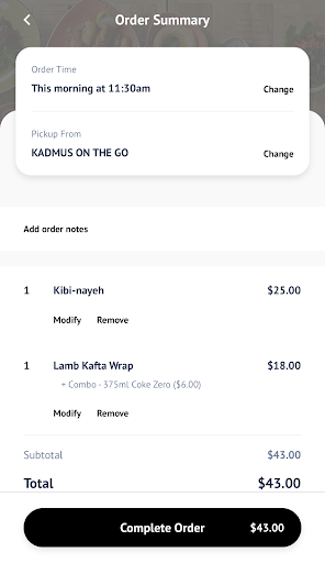 Kadmus Lebanese Cuisine Screen 3