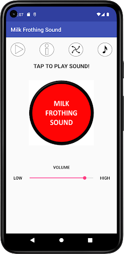 Android application Milk Frothing Sound screenshort
