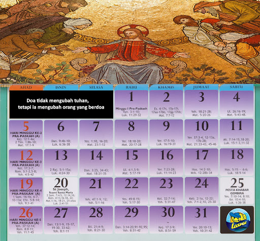 catholic table calendar 2023 M Screen 2