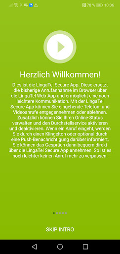 LingaTelSecure Screen 2
