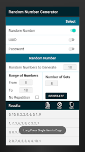 Random Number Generator - UUID