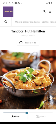 Android application Tandoori Hut Hamilton screenshort