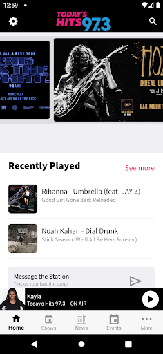 Android application Today’s Hits 97.3 screenshort