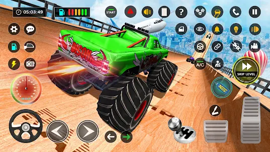 Monster Truck Mega Ramp Racing