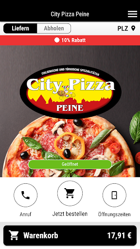 Android application City Pizza Peine screenshort