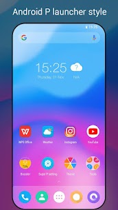 Super P Launcher for P 9.0 launcher, theme Mod Apk (Premium) 1