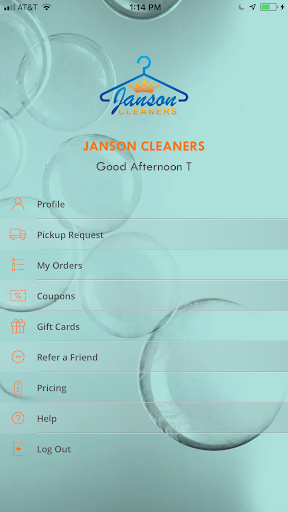 Janson Cleaners Screen 2