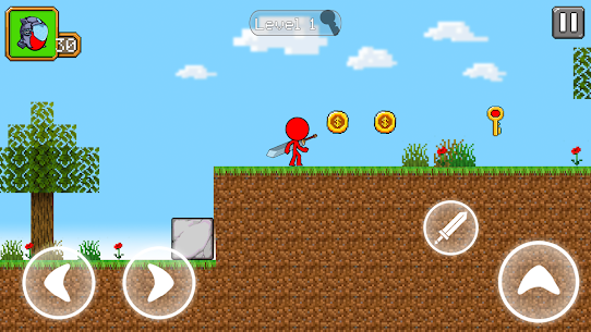 Red Stickman Mod Apk Animation Parkour Fighter Latest for Android 4