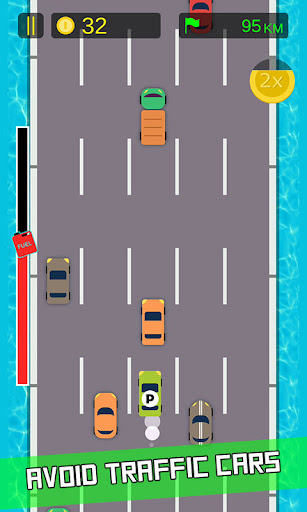 2D City Street Traffic Racer