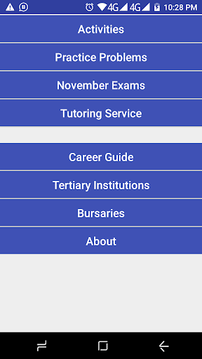Android application Grade 10 Life Sciences screenshort