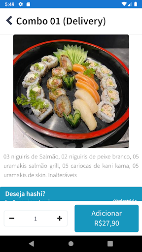Uramaki Prime Sushi Delivery Screen 2