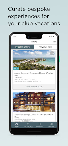 Android application Exclusive Resorts: The Club screenshort