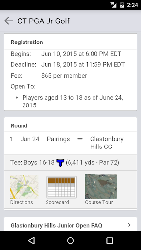 Connecticut PGA Junior Golf Screen 2