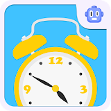 English learning alarm icon