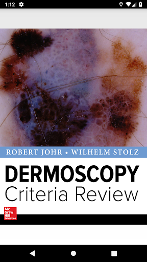 Android application Dermoscopy Criteria Review screenshort