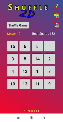 Shuffle 2D Screen 2