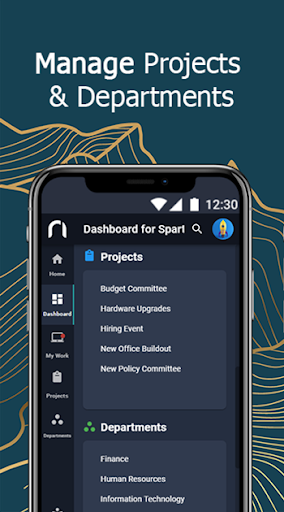 Android application Nucleus One - Teams Management screenshort