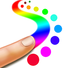 Jogo de pintura de dedo: colorir e desenhar