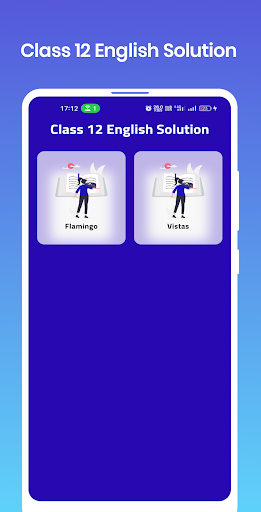 Android application Class 12 English Solution screenshort