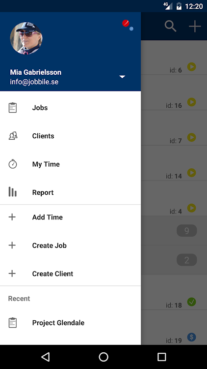 Jobbile Time & Work order - 4.3.0b10 - (Android)