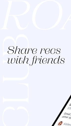 Android application Roam Club screenshort
