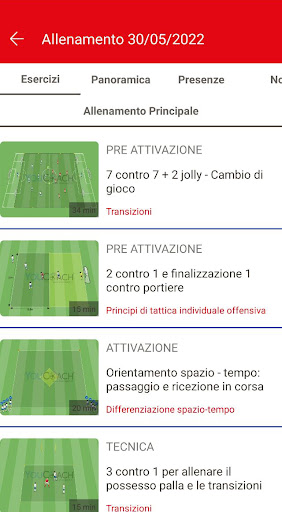 Android application LR Vicenza Settore Giovanile screenshort