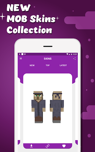 Android application Mob Skins screenshort