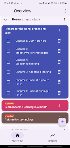 My Time Manager Basic Screen 2