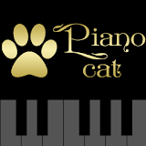 Tuned piano cat icon
