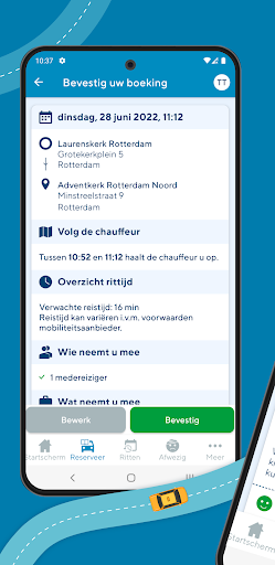 Trevvel - klanten app Screen 2