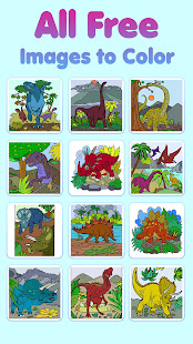 Dinosaur Color by Number - Animals Coloring Pages 2.8 screenshots 1
