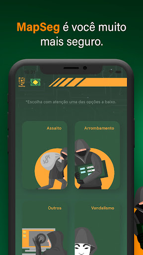 Android application MapSeg Policial screenshort