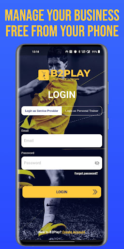 Android application B2Play Business screenshort