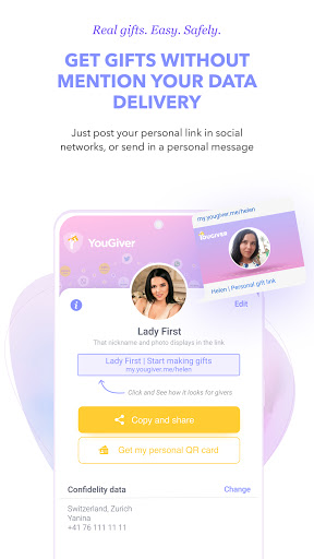 YouGiver - communication via g Screen 2