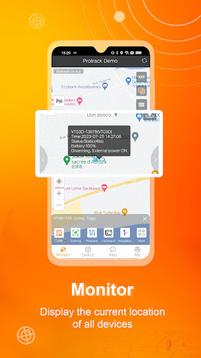 Android application Protrack GPS screenshort