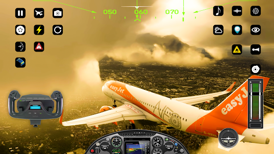 Flugzeug-Simulator-Flugspiel
