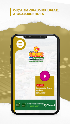 Android application Web Rádio Cidade MT screenshort