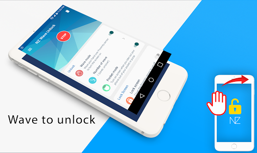 Android application Wave Unlock - Wave to unlock & screenshort