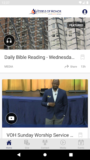 Android application Vessels of Honor Ministries screenshort
