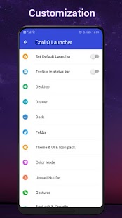 Cool Q Launcher for Android 10 Screenshot