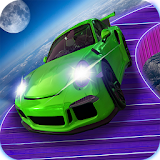 Perfect space stunts car driving icon