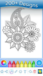 Flowers Mandala coloring book apktram screenshots 11