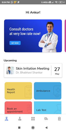 Android application Prasad Hospital screenshort