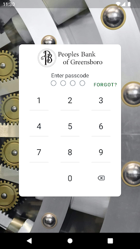 Android application peoplesbankofgreensboro screenshort
