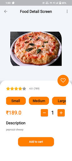 Fooodize Screen 3