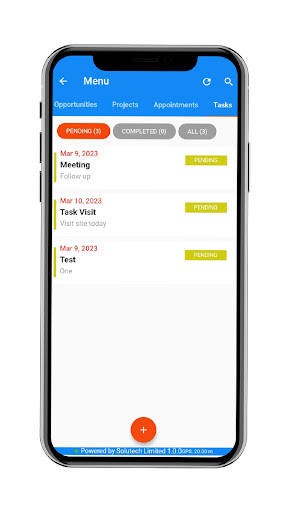 Solutech CRM Screen 3