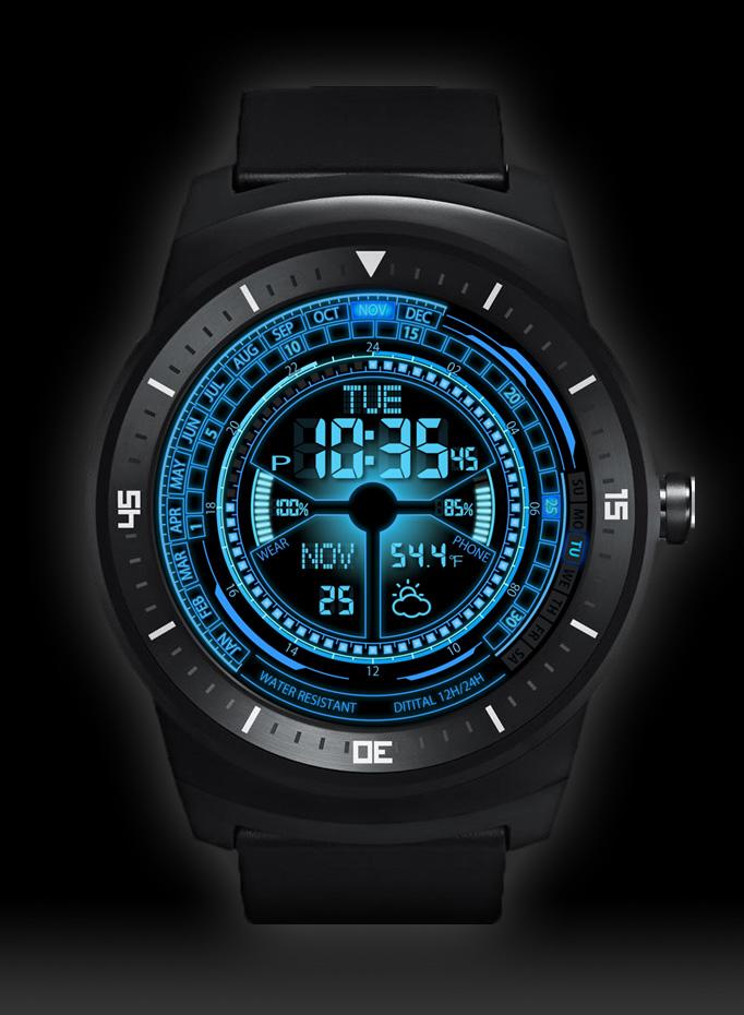 Android application V02 WatchFace for Android Wear screenshort