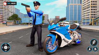 Police Bike game Car game - Screenshot 3
