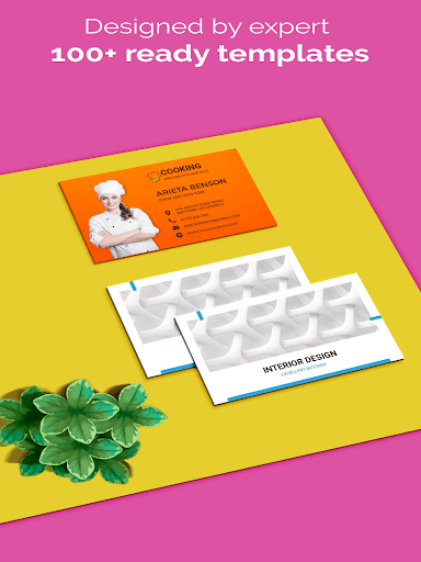 Screenshot of Business Card Maker, Templates