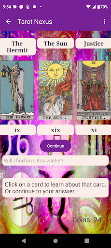 Tarot Nexus Screen 2